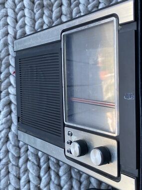 Sears vintage Black and Silver Portable AM/FM Radio